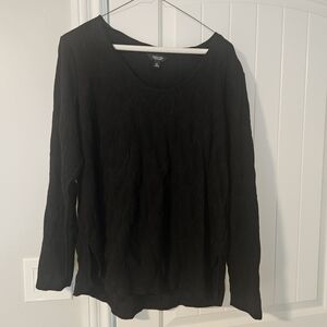 Simply Vera Women's Black Sweater Top Size XL